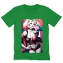 Zöld Harley Quinn férfi V-nyakú póló - Sexy Harley Quinn