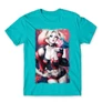 Atollkék Harley Quinn férfi rövid ujjú póló - Sexy Harley Quinn
