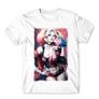 Fehér Harley Quinn férfi rövid ujjú póló - Sexy Harley Quinn