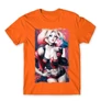 Narancs Harley Quinn férfi rövid ujjú póló - Sexy Harley Quinn