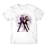 Kép 9/25 - Fehér Harley Quinn férfi rövid ujjú póló - Joker and Harley splash