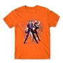 Kép 14/25 - Narancs Harley Quinn férfi rövid ujjú póló - Joker and Harley splash
