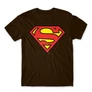 Barna Superman - férfi rövid ujjú póló - Classic Logó