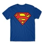 Királykék Superman - férfi rövid ujjú póló - Classic Logó
