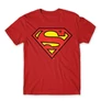 Piros Superman - férfi rövid ujjú póló - Classic Logó