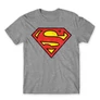 Sportszürke Superman - férfi rövid ujjú póló - Classic Logó