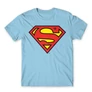 Világoskék Superman - férfi rövid ujjú póló - Classic Logó