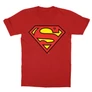 Piros Superman - gyerek rövid ujjú póló - Classic Logó