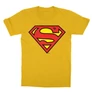 Sárga Superman - gyerek rövid ujjú póló - Classic Logó