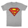 Sportszürke Superman - gyerek rövid ujjú póló - Classic Logó