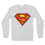 Kép 2/6 - Fehér Superman - férfi hosszú ujjú póló - Classic Logó