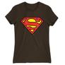 Kép 2/21 - Barna Superman - női rövid ujjú póló - Classic Logó