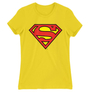 Kép 3/21 - Citromsárga Superman - női rövid ujjú póló - Classic Logó