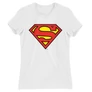 Fehér Superman - női rövid ujjú póló - Classic Logó