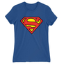 Kép 7/21 - Királykék Superman - női rövid ujjú póló - Classic Logó