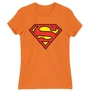 Narancs Superman - női rövid ujjú póló - Classic Logó