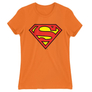Kép 8/21 - Narancs Superman - női rövid ujjú póló - Classic Logó
