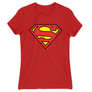 Kép 10/21 - Piros Superman - női rövid ujjú póló - Classic Logó