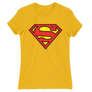Kép 11/21 - Sárga Superman - női rövid ujjú póló - Classic Logó