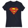 Sötétkék Superman - női rövid ujjú póló - Classic Logó