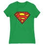Zöld Superman - női rövid ujjú póló - Classic Logó