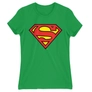Kép 20/21 - Zöld Superman - női rövid ujjú póló - Classic Logó