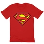 Kép 4/11 - Piros Superman - férfi V-nyakú póló - Classic Logó