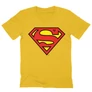 Sárga Superman - férfi V-nyakú póló - Classic Logó