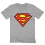 Sportszürke Superman - férfi V-nyakú póló - Classic Logó