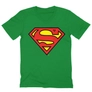 Kép 10/11 - Zöld Superman - férfi V-nyakú póló - Classic Logó