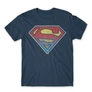 Denim Superman férfi rövid ujjú póló - Superman gradient logo