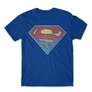 Királykék Superman férfi rövid ujjú póló - Superman gradient logo