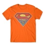 Narancs Superman férfi rövid ujjú póló - Superman gradient logo
