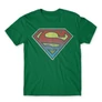 Zöld Superman férfi rövid ujjú póló - Superman gradient logo