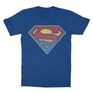 Királykék Superman gyerek rövid ujjú póló - Superman gradient logo