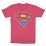 Pink Superman gyerek rövid ujjú póló - Superman gradient logo