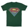 Sötétzöld Superman gyerek rövid ujjú póló - Superman gradient logo