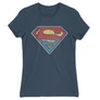 Denim Superman női rövid ujjú póló - Superman gradient logo
