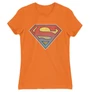 Narancs Superman női rövid ujjú póló - Superman gradient logo