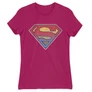 Pink Superman női rövid ujjú póló - Superman gradient logo