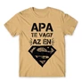 Homok Apa te vagy az én Superman-em - férfi rövid ujjú póló