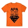 Narancs Apa te vagy az én Superman-em - férfi rövid ujjú póló