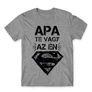 Sportszürke Apa te vagy az én Superman-em - férfi rövid ujjú póló