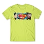 Almazöld Superman férfi rövid ujjú póló - Superman Comic