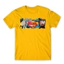 Sárga Superman férfi rövid ujjú póló - Superman Comic