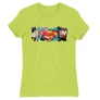 Almazöld Superman női rövid ujjú póló - Superman Comic