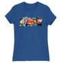 Királykék Superman női rövid ujjú póló - Superman Comic