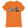 Narancs Superman női rövid ujjú póló - Superman Comic
