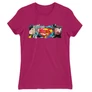 Pink Superman női rövid ujjú póló - Superman Comic