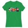Zöld Superman női rövid ujjú póló - Superman Comic